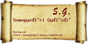 Somogyvári Győző névjegykártya